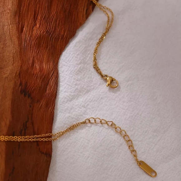 Exquisite Bling CZ Layered Long Necklace - Picture 4 of 8